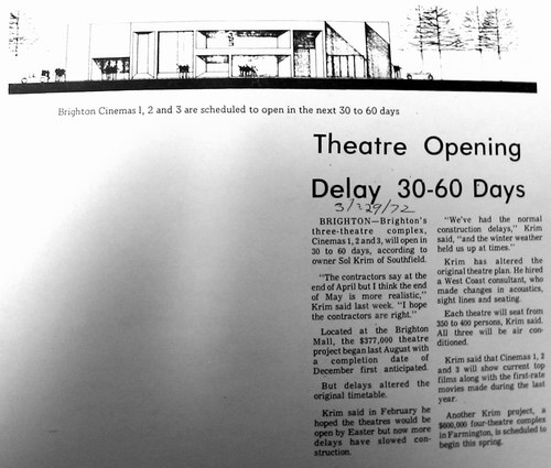 Brighton Cinemas 9 - Article On Opening